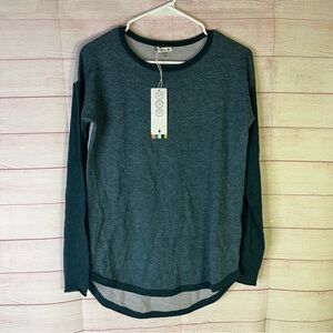 Smartwool NEW Shadow Pine ‎ Mist Blue  Twilight Blue Marled Sweater Top Size XS